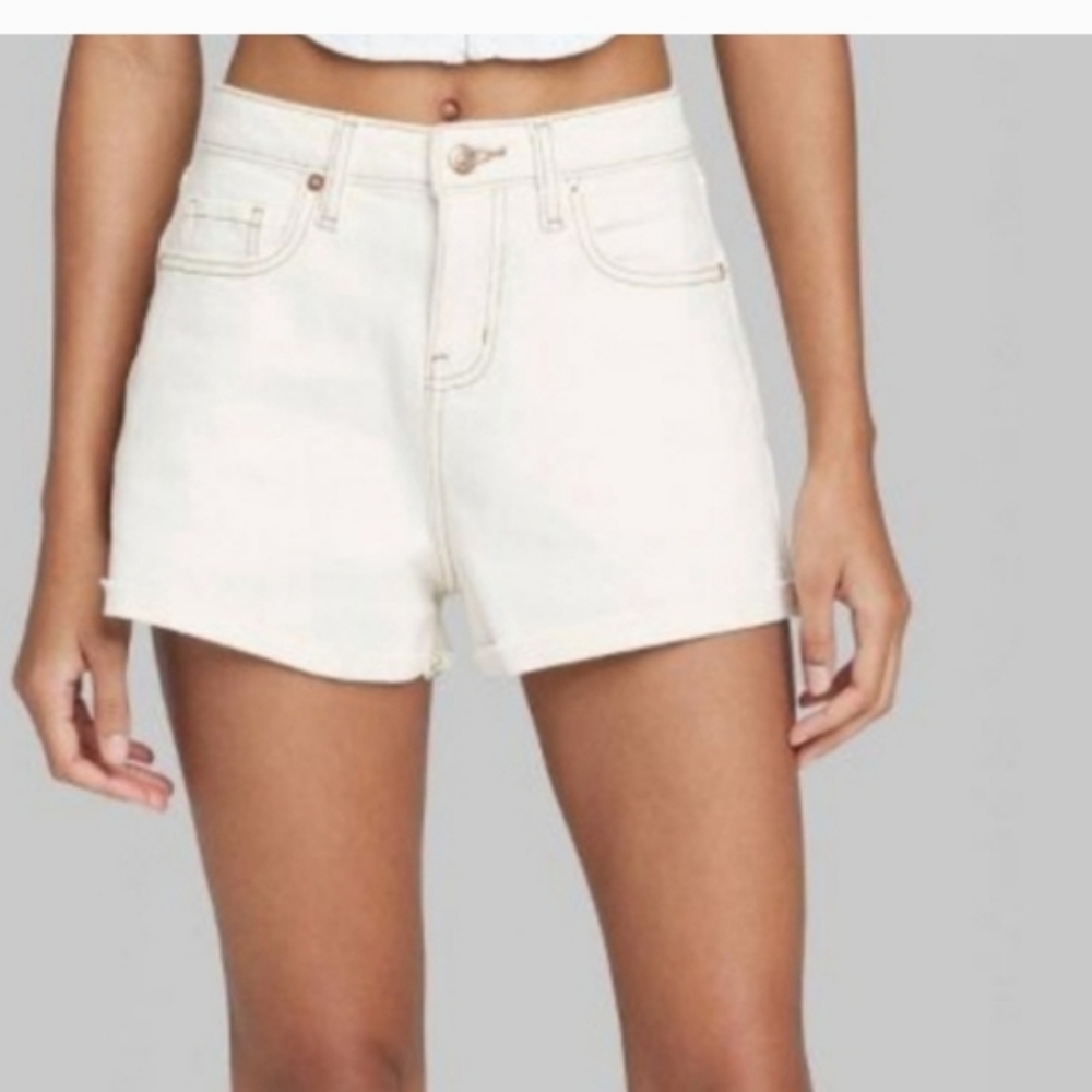 Wild Fable High Rise Rolled Cuff Shorts Size 8R